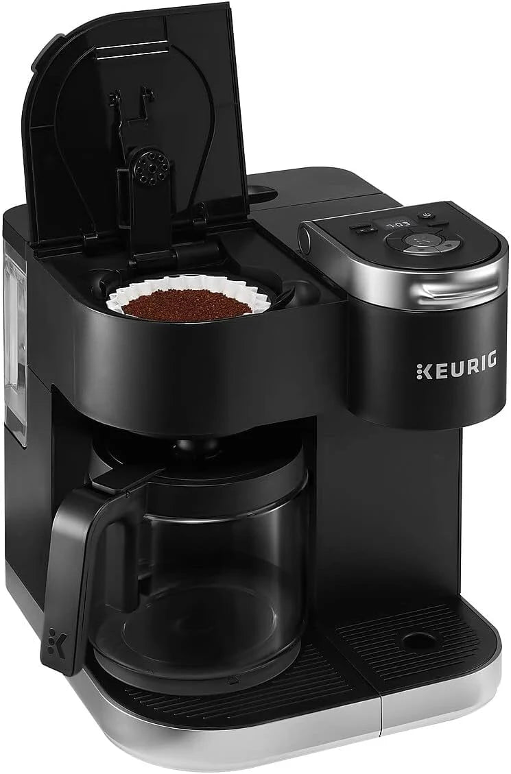 Black Single Serve & Carafe Coffee Maker V19093