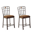 Black Counter Height Chair Set of 2 V968