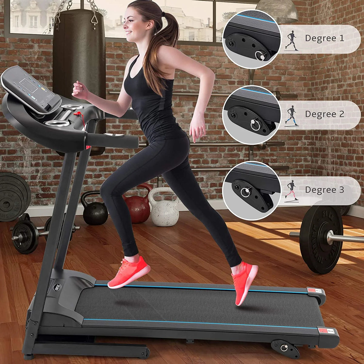 Folding Electric Treadmill with Incline X458