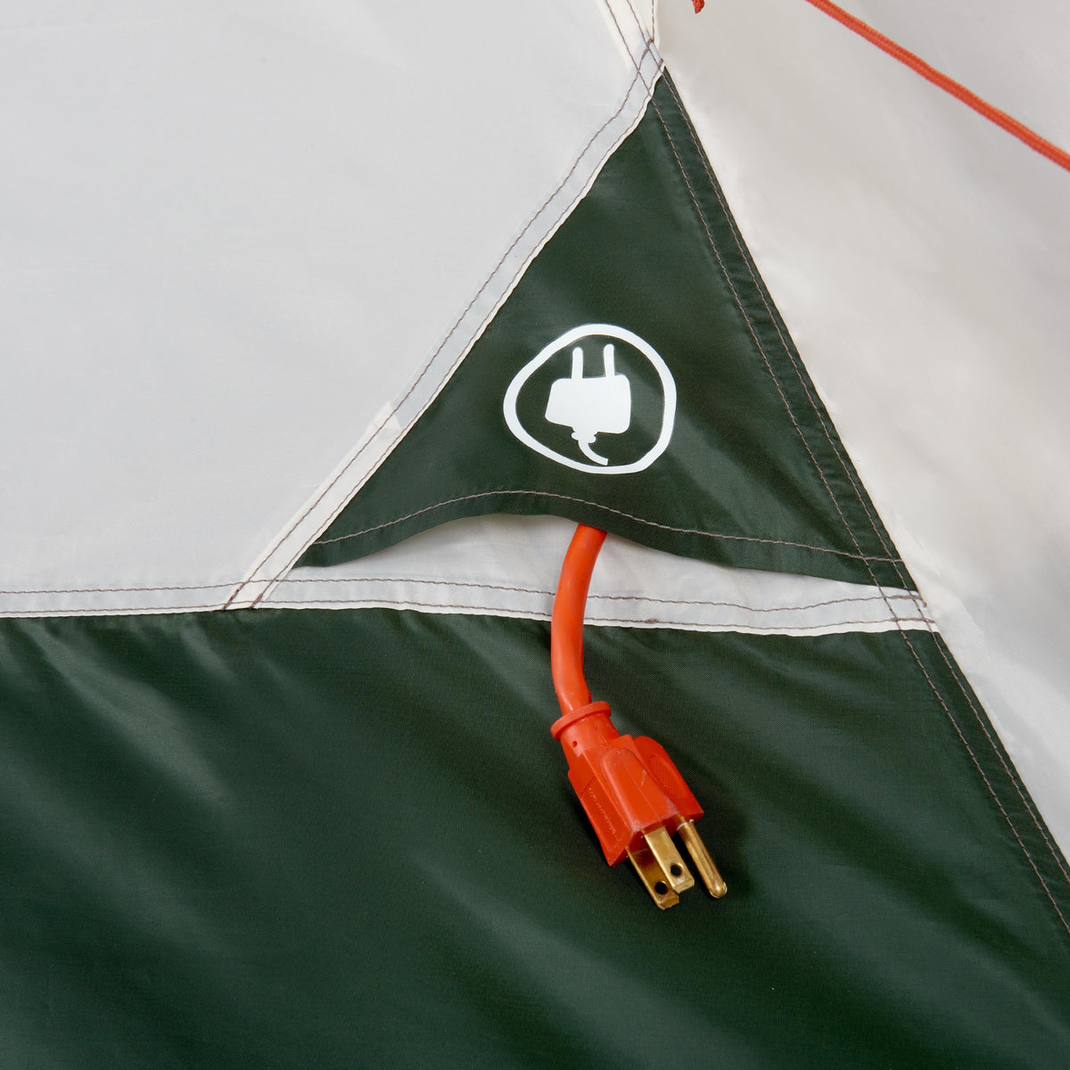 7-Person 1-Room Teepee Tent with Vented Rear Window, Green G70539