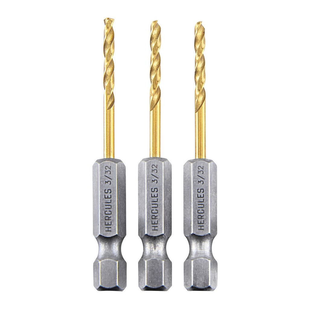 3/32 in. Titanium Drill Bit Set, 3-Piece W4571