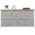 Steel Frame 5-Drawer Dresser A1060