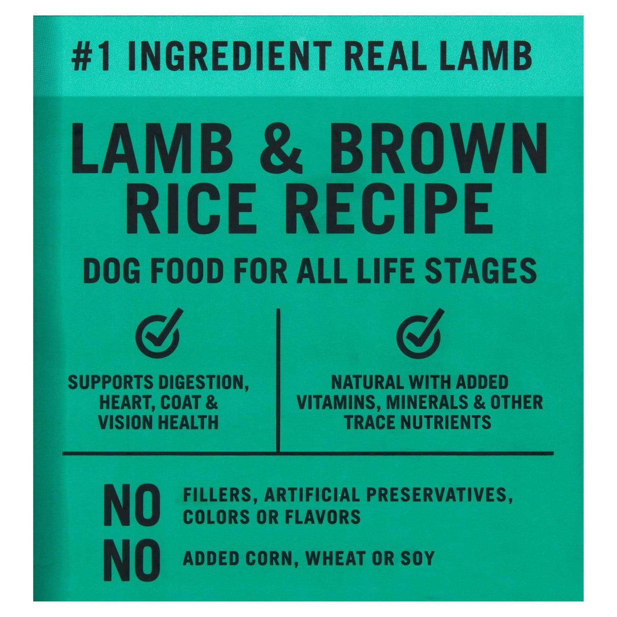 Lamb & Brown Rice Recipe Dry Dog Food O621