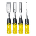 Wood Chisel Set with Clear PVC Handle, 4 Piece F9165