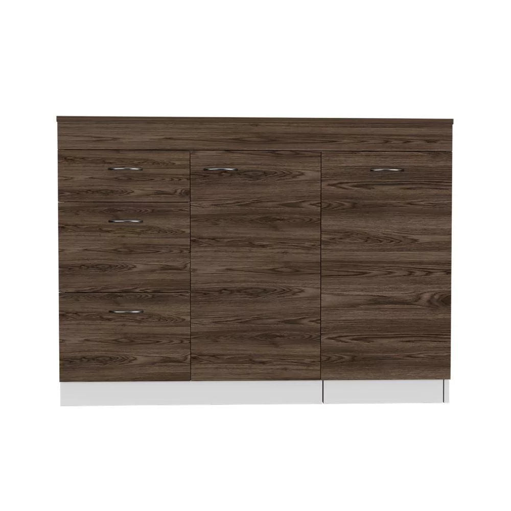 White and Dark Walnut Base Cabinet C46768
