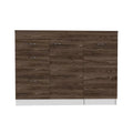 White and Dark Walnut Base Cabinet C46768