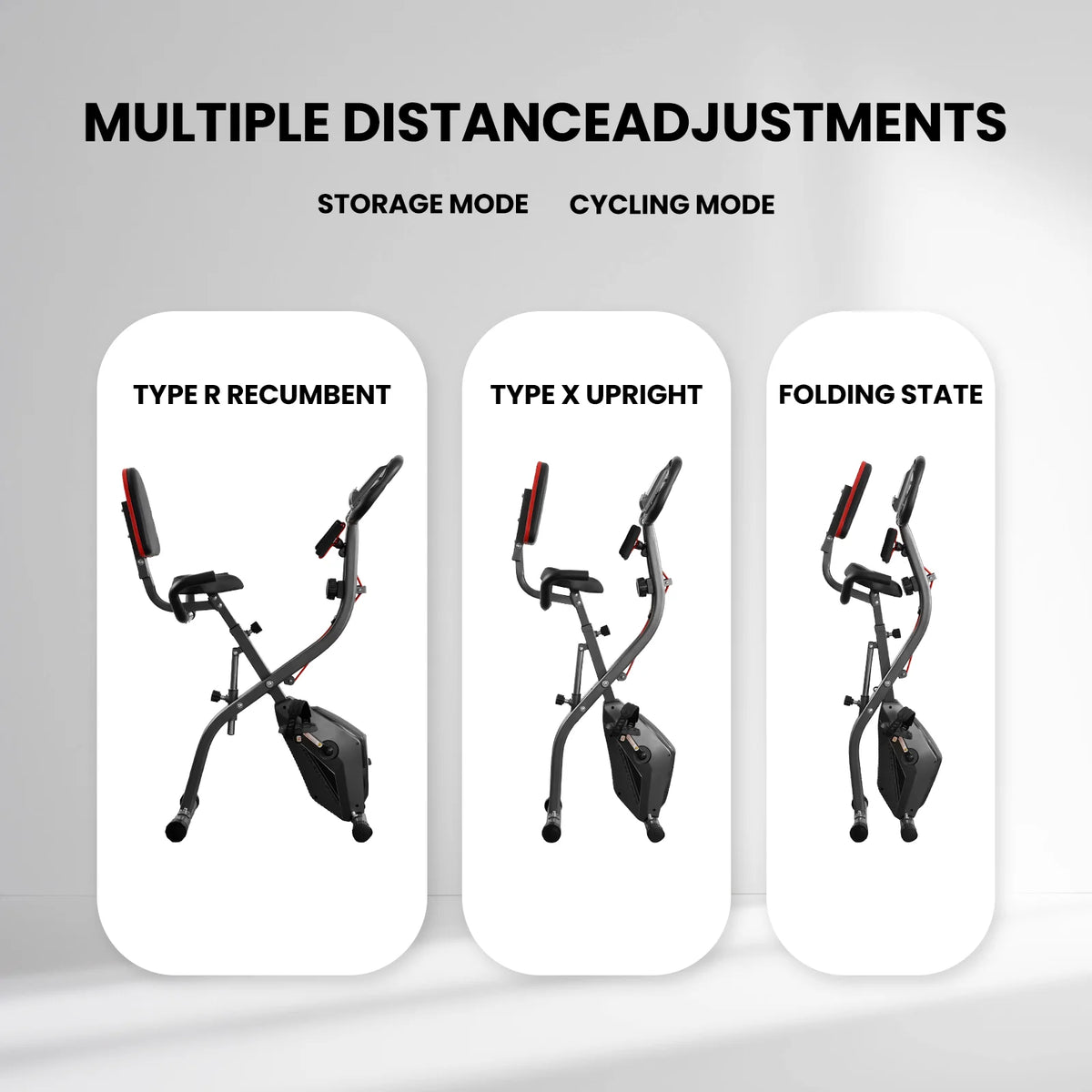 Folding Stationary Exercise Bike 265 LBS Weight Capacity V730