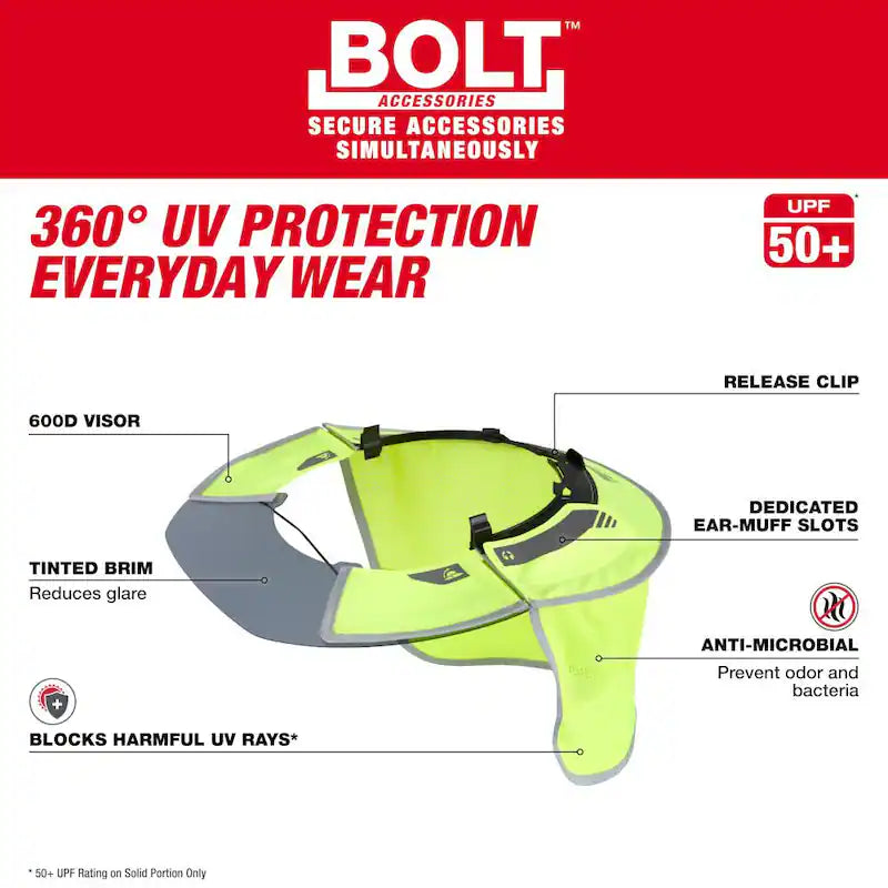Tinted Brim Visor with Yellow Mesh Sunshade M98392
