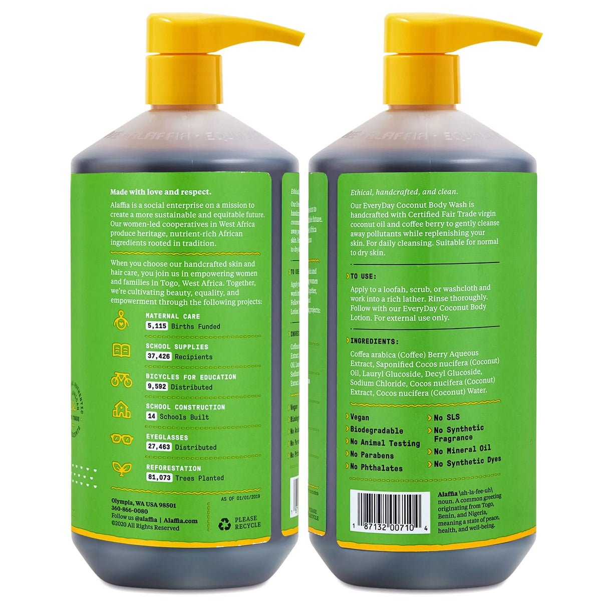 Coconut Body Wash 2 Pack 32 Fl Oz P589080