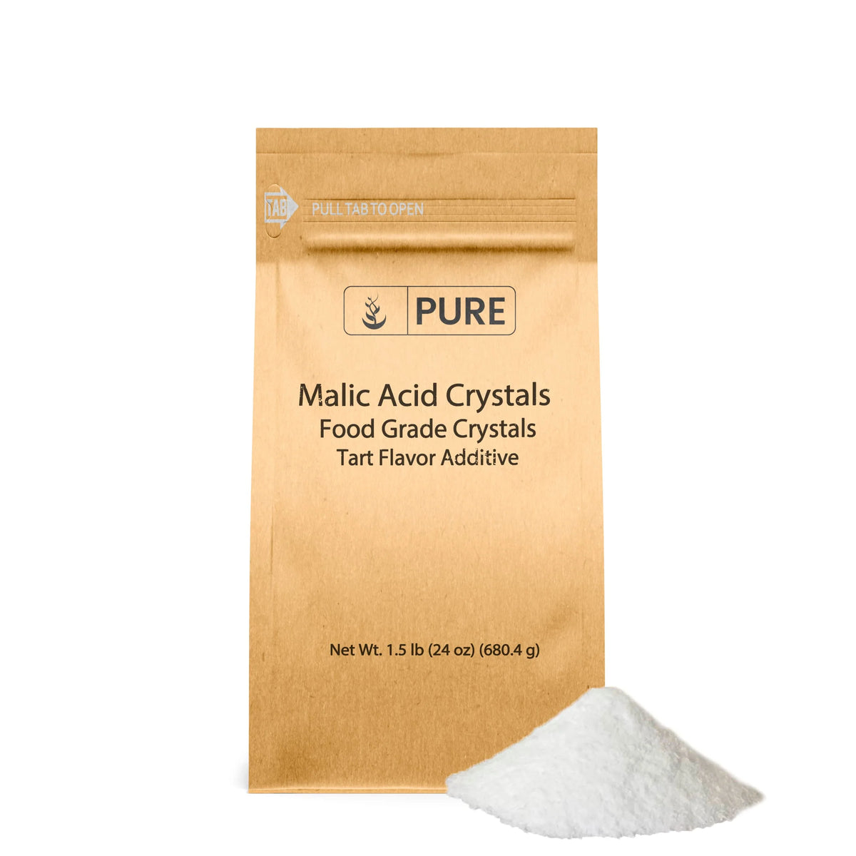 Malic Acid 1.5 lb Food Grade Crystals V1672