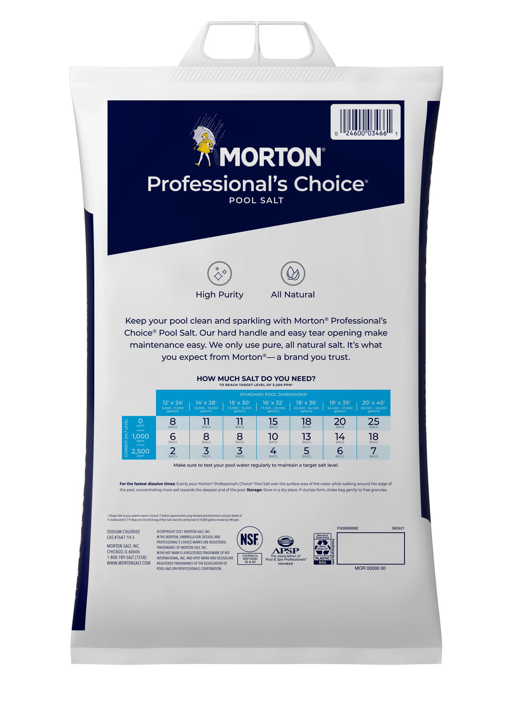 All Natural Salt 40 lb. Bag A250