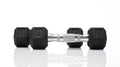 15lb Black Rubber Hex Dumbbell Z401425