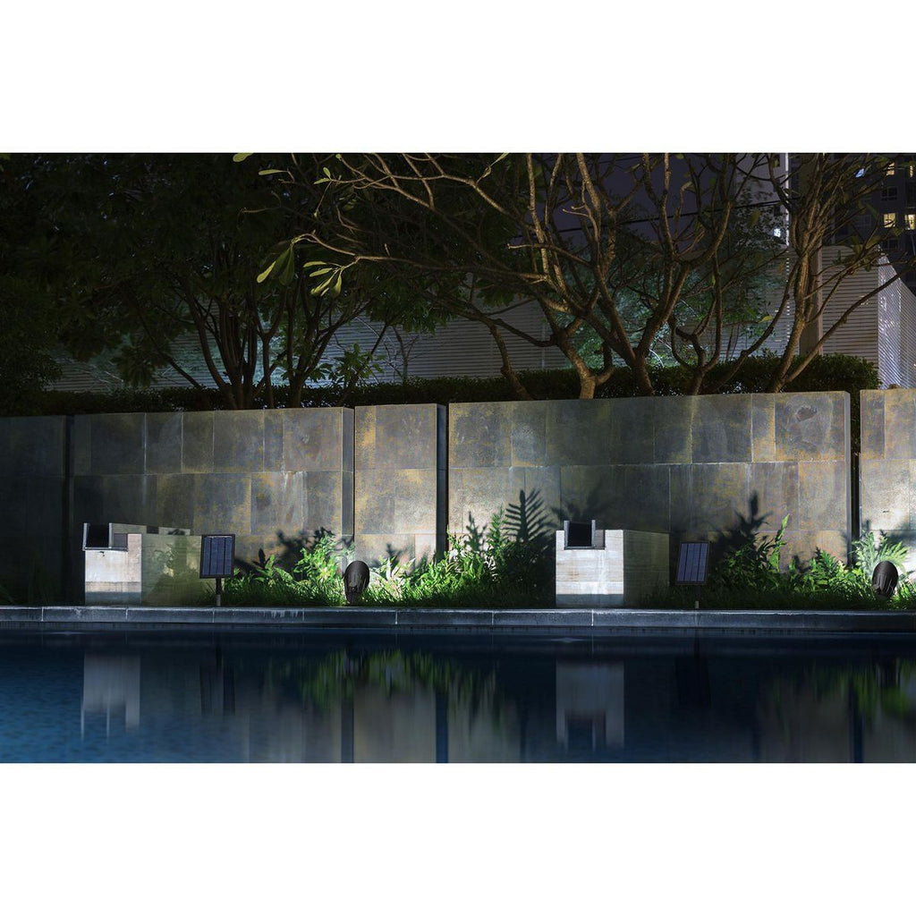 75 Lumen 13 in. Solar LED Glass Spot Light X566083