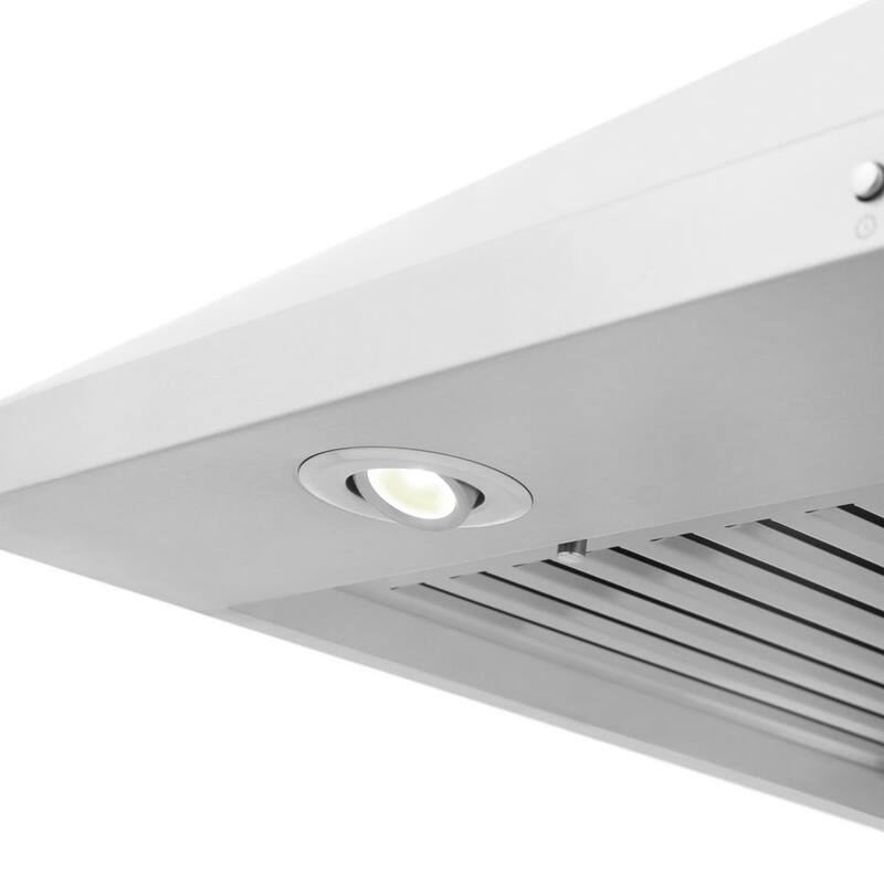 36 in. 400 CFM Convertible Wall Mount Range Hood in Stainless Steel L7252