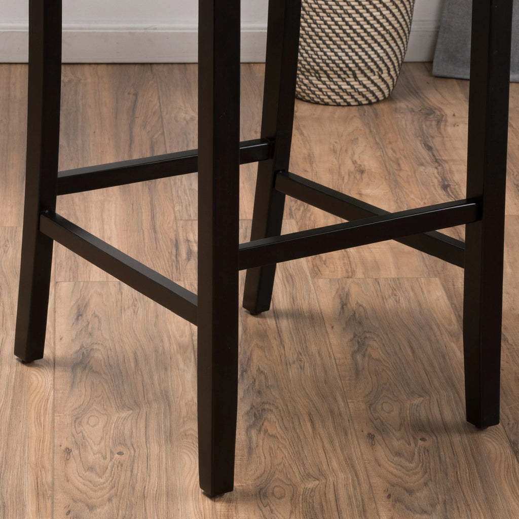 Mocha Fabric Barstool Set of 2 N61807
