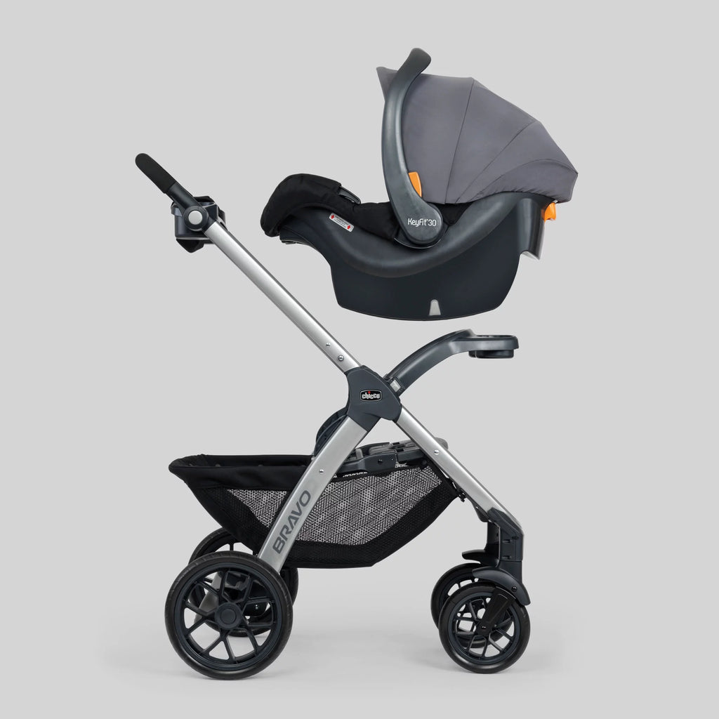 Grey Stroller with Infant Car Seat F454886