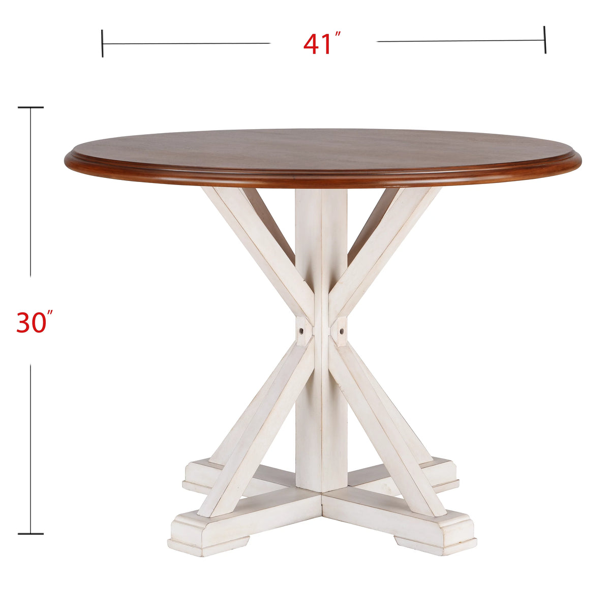 Antique White Farmhouse Dining Table X2384