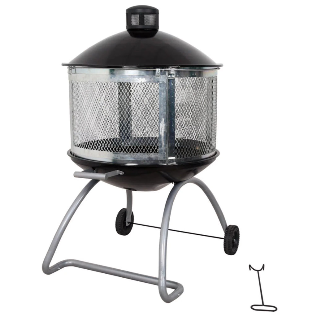 28 in. Round Wood Fire Pit Q21982