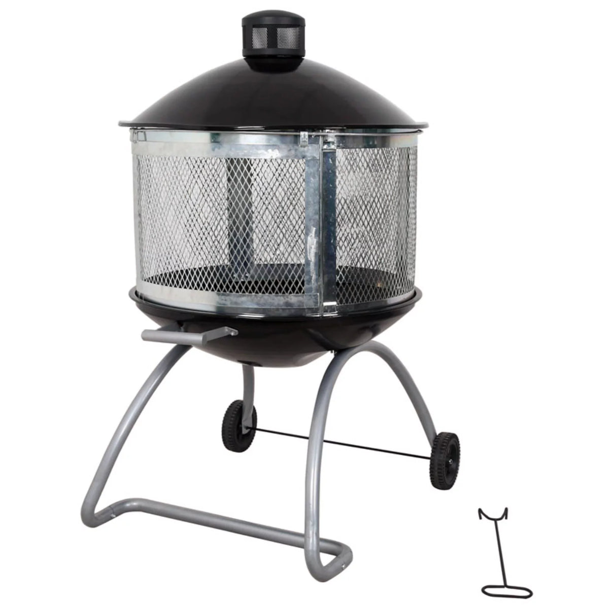 28 in. Round Wood Fire Pit Q21982