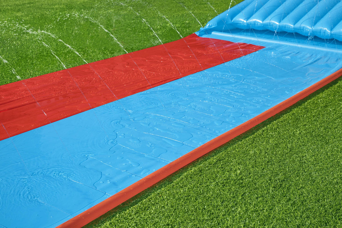 Double Lane Water Slide with Splash Ramp 16' R693247