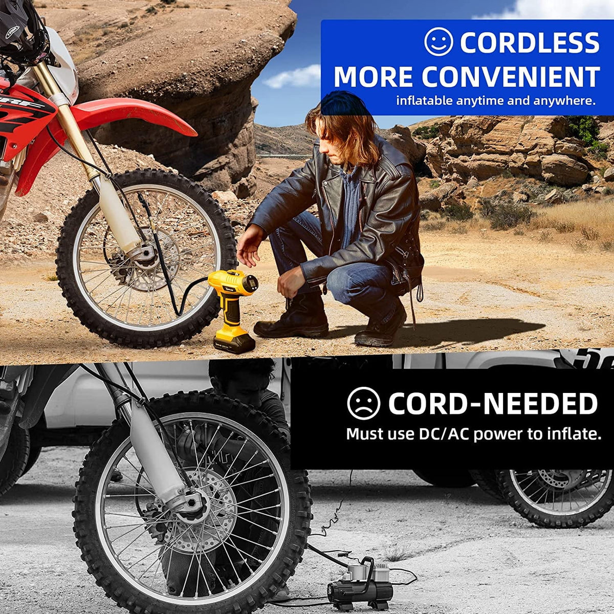 Cordless 160 PSI Car Tire Inflator B2432
