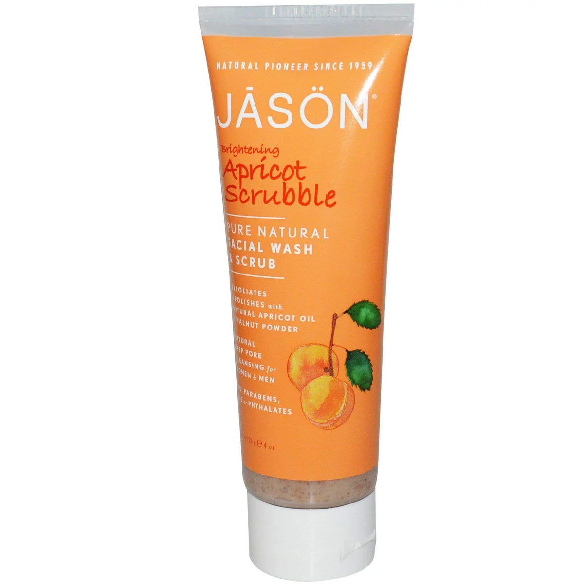 Apricot Facial Wash And Scrub, 4-Ounce Tubes (Pack Of 4) B21514