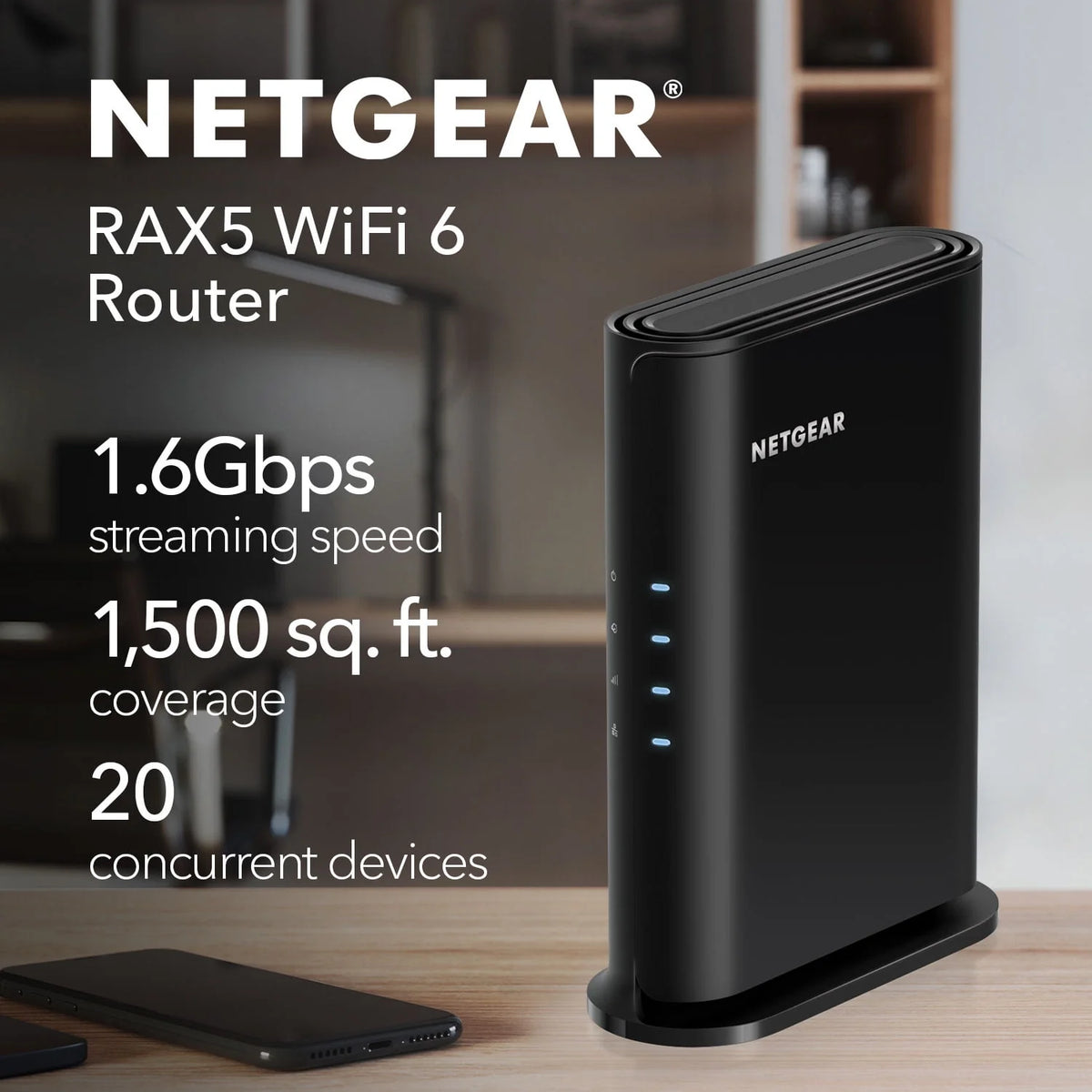 Dual-Band 4-Stream AX1600 WiFi 6 Router W690