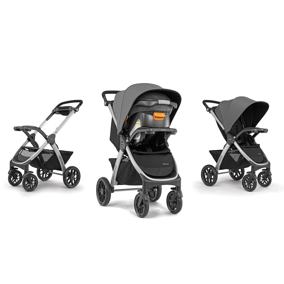Grey Stroller with Infant Car Seat F454886