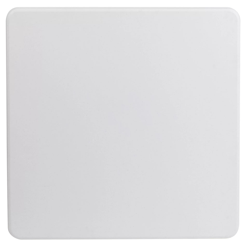 Square Granite White Plastic Folding Table Set of 5 D2980