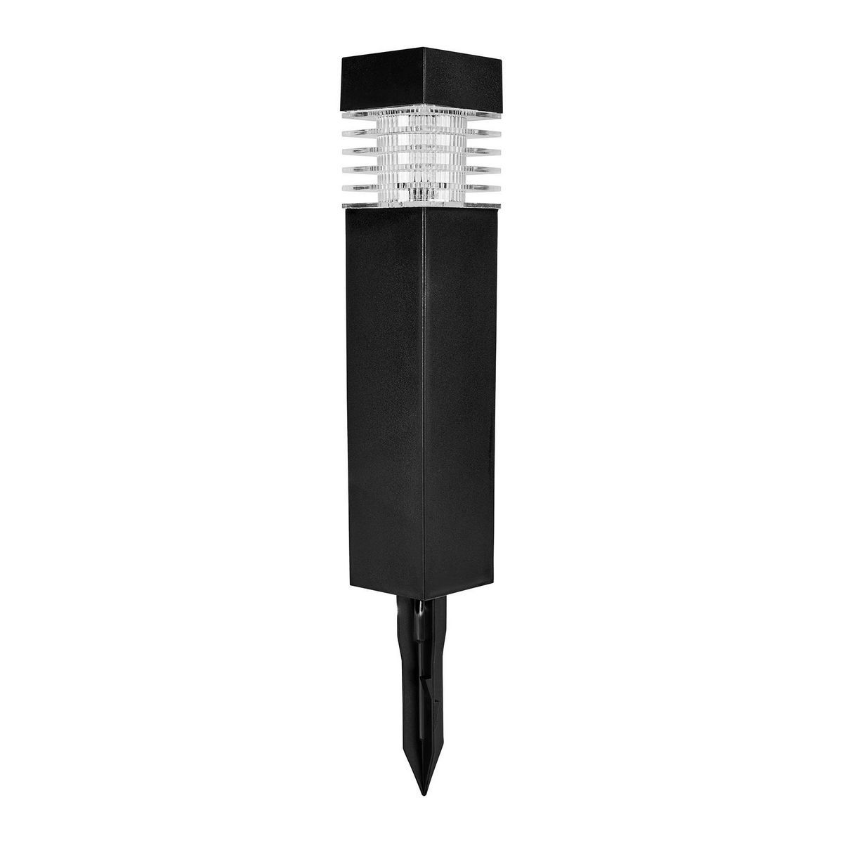 15.75 in. Solar LED Black Bollard Pathway Light G247062