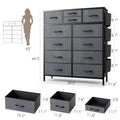 12 Drawer Fabric Dresser T4534