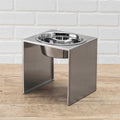 Single Bowl Elevated Stainless Dog Feeder O66775