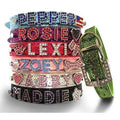 Personalized PU Leather Rhinestone Dog Collar C6216