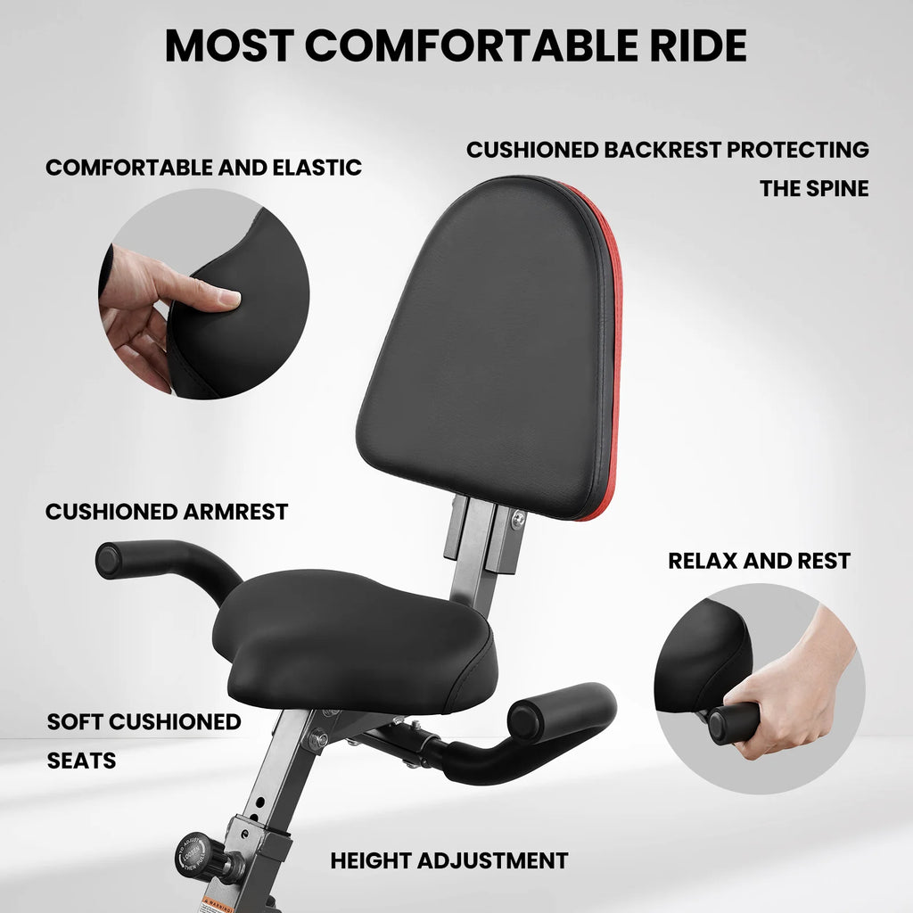 Folding Stationary Exercise Bike 265 LBS Weight Capacity V730