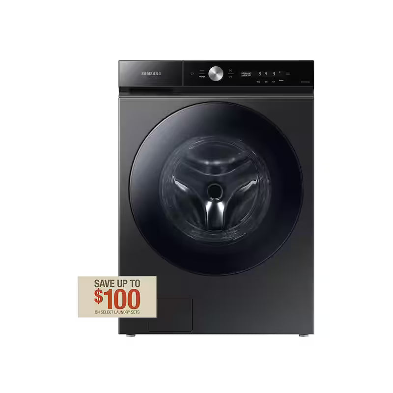5.3 cu. ft. Smart Front Load Washer Brushed Black I3938