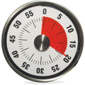 3" Windup Timer Silver Black Z455