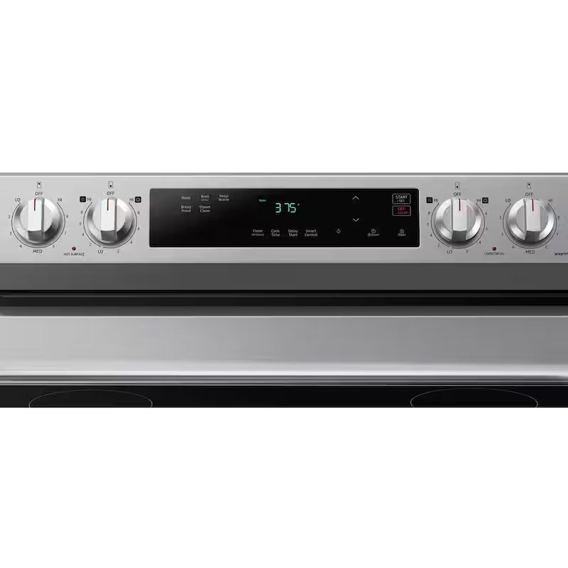6.3 cu. ft. Smart Freestanding Electric Range with Steam Clean in Stainless Steel C68301