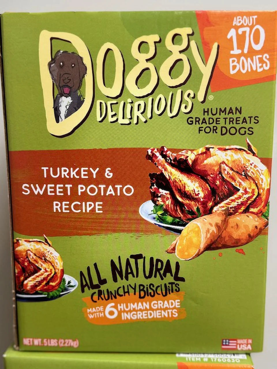 Turkey and Sweet Potato Flavor Dog Treats, 5 Pounds G12176