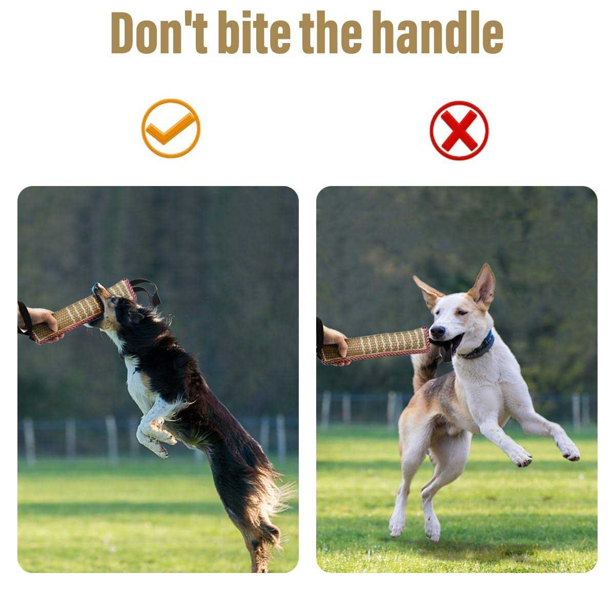 Dog Tug Toy Jute Bite Pillow D941