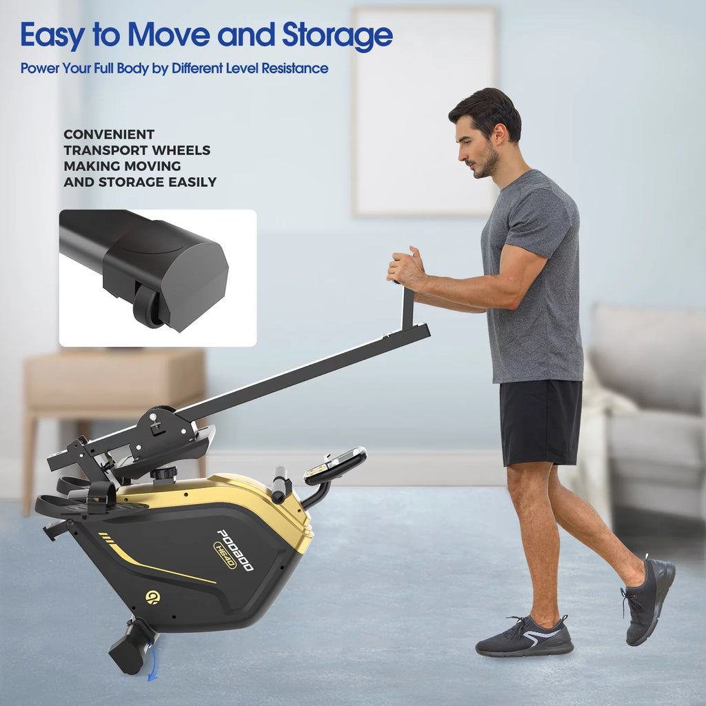 Rowing Machine with Digital Monitor and Electromagnetic Resistance K503346