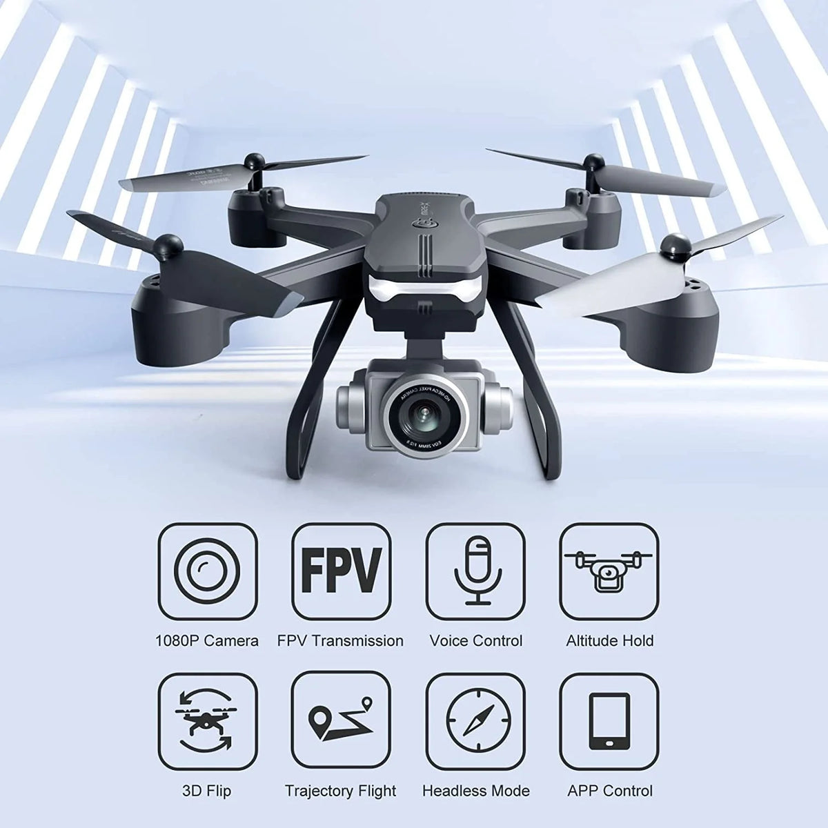 1080P HD Camera Wifi Drone with 2 Batteries Z3758