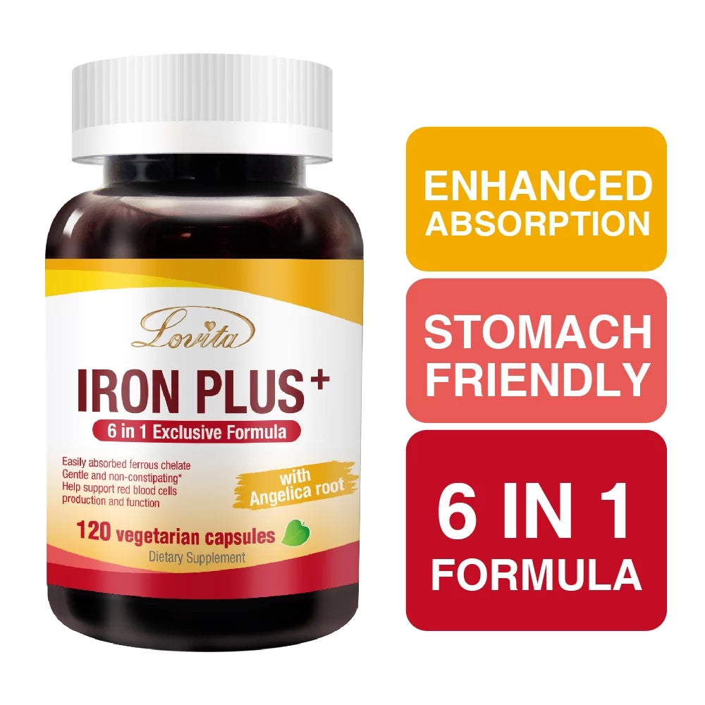Iron Supplement 18 mg with Vitamin C 120 Capsules Pack of 3 S34375