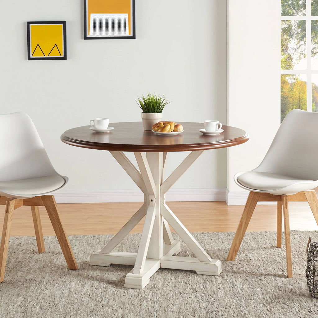 Antique White Farmhouse Dining Table X2384
