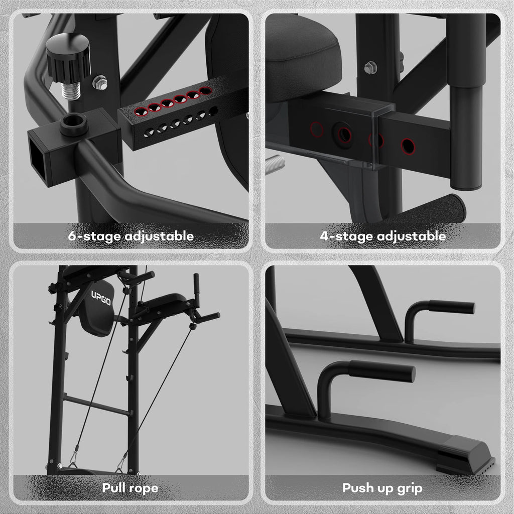 Adjustable Power Tower Dip Station Pull up Bar M905286