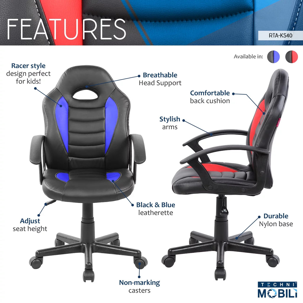 Adjustable Swivel Leather Gaming Chair P2343