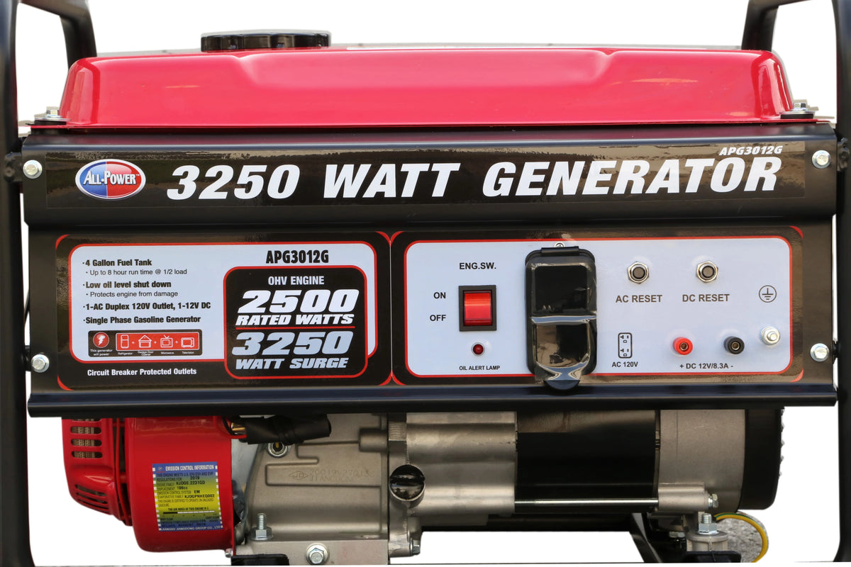 3250 Watt Gas Powered Portable Generator U620294