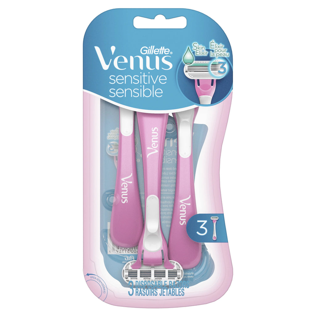 Women's Disposable Razor, 3 Count, Pink U340