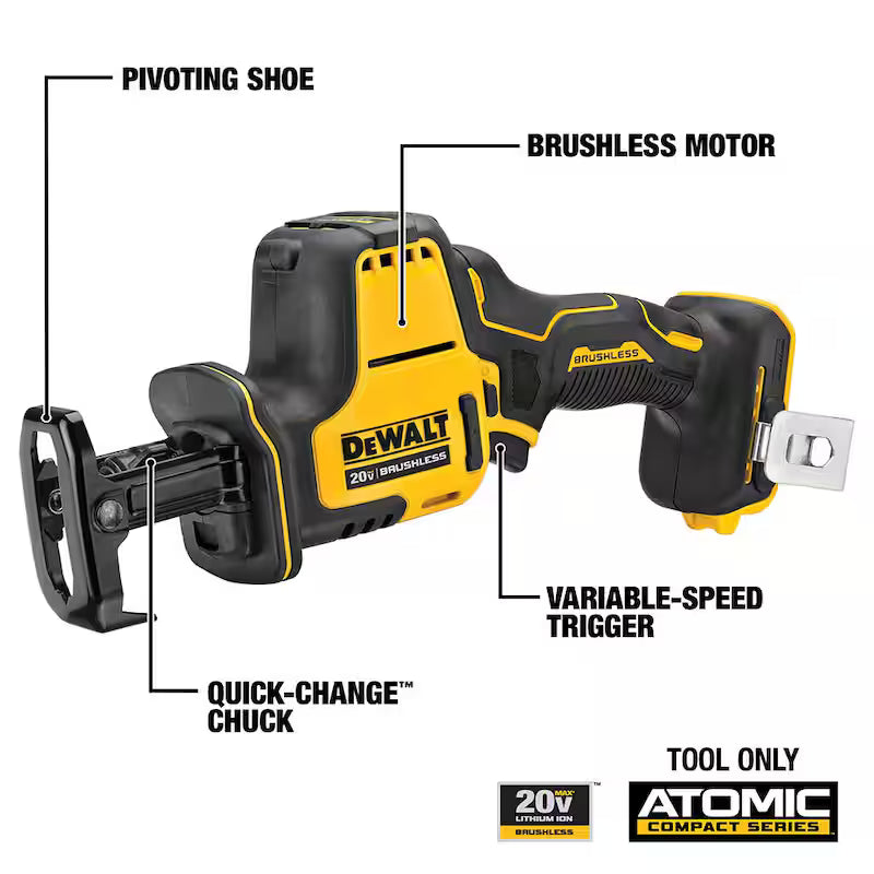 20V Cordless Brushless Compact Reciprocating Saw Q62191