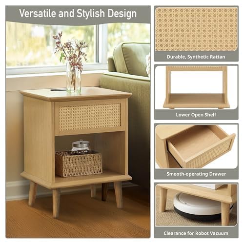 Lift-Top Rattan Coffee Table J135