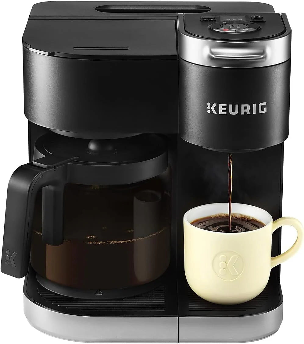 Black Single Serve & Carafe Coffee Maker V19093